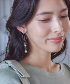 Tiaclasse 【安田美沙子さん着用】ウェーブパールピアス