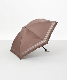AURORA 【MACKINTOSH LONDON（マッキントッシュ ロンドン）】フリルオーガンジータック加工晴雨兼用パラソル（折りたたみ傘）