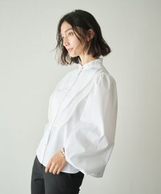 #Newans 【洗濯機可能】ウェイビービブデザインブラウス