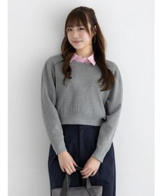 Te chichi コンパクトクルーネックニット【AOYAMA FASHION ASSOCIATION × Te chichi】