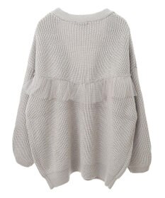 earth music&ecology チュールフリルカーディガン