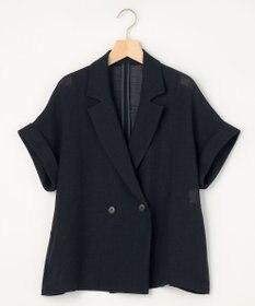 組曲 S 【先行予約】【WEB限定】メランジレノクロス バックペプラムジャケット