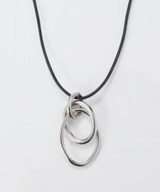 Phoebe 【限定セット】アーバンクロストップコードネックレス×ワンタッチワイドフープミニピアス