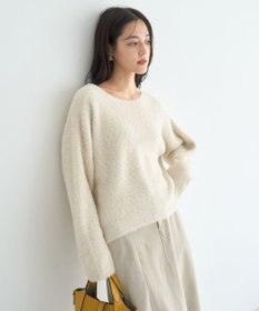 YECCA VECCA ラメシャギードルマンニット