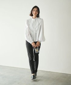 #Newans 【洗濯機可能】ウェイビービブデザインブラウス