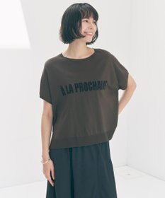 UNFILO スゴ機能美ニット ロゴジャガード ブラウンベース