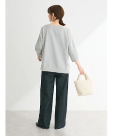 Green Parks ボートネックラメミニ裏毛プルオーバー