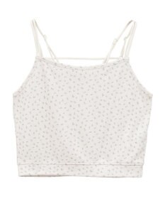 earth music&ecology ダブルストラップパターンメッシュキャミソール