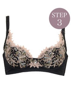 BRADELIS New York 【BRADELIS New York / 育乳STEP3 持ち上げる】ヴィオラステップ3ブラ23A1 美胸 谷間メイクする補正ブラ