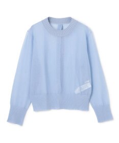 BEIGE， PYRRHOT / シアーコンビ バックスリットプルオーバー