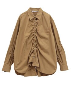 YECCA VECCA ドロストデザインギャザーシャツ