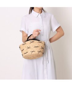 UNBILLION カカトゥ kakatoo / ラフィアブレードリボンバッグ カゴバッグ