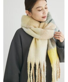 Green Parks ・ｆｕｒｒｙ　ｒａｔｅ　グラデーションチェックマフラー