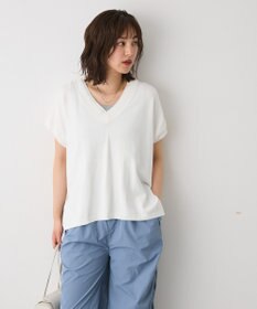 CRAFT STANDARD BOUTIQUE バックギャザーＶネックニットベスト
