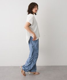 CRAFT STANDARD BOUTIQUE バックギャザーＶネックニットベスト