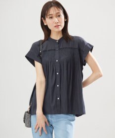 組曲 L ギャザーライトデシンシャーリング ブラウス