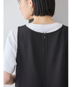 AMERICAN HOLIC イージーケアＵネックＩラインワンピース