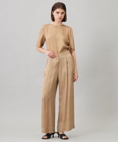 ICB L 【洗える】 キュプラピグメントクロス カーゴパンツ