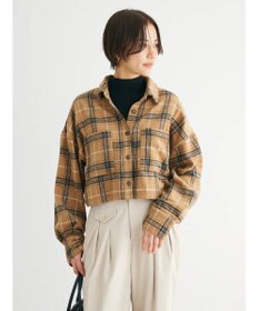 Green Parks ・ＥＬＥＮＣＡＲＥ　ＤＵＥ　シャギーチェックショートシャツ