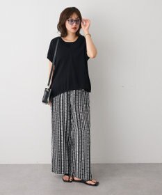 CRAFT STANDARD BOUTIQUE バックギャザーＶネックニットベスト