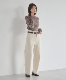 earth music&ecology 【イージーケア】【洗濯機洗い可】レンチング(TM)エコヴェロ(TM)(リブタートル)