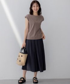 組曲 L 【春夏のNEWカラー登場】ギャザーライトデシン パンツ