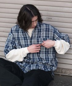 WEGO 【ユニセックス着用ITEM】アンサンブルチェックシャツ（LS）
