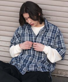WEGO 【ユニセックス着用ITEM】アンサンブルチェックシャツ（LS）