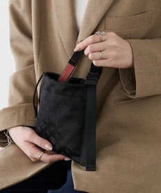 russet ナイロンジャガード巾着ポーチ S(Z-229)