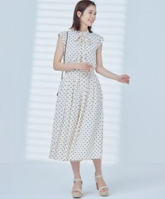 組曲 L 【WEB限定】ドットプリントデシン フリルパンツ