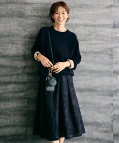 自由区 L 【17号サイズまで展開・セットアップ対応】フラワーオパールプリント スカート