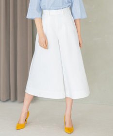 組曲 【洗える】デニムライクギャバ パンツ