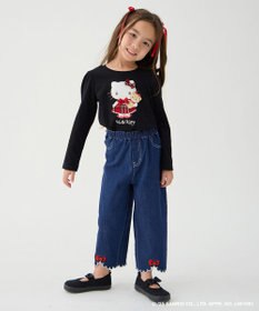 ANY KIDS 【ハローキティ×ANY KIDS】デニムワイドパンツ