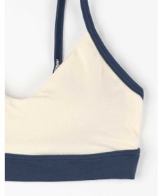 une nana cool 綿ベア天竺 カラーブロッキング ノンワイヤーブラジャー