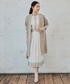 自由区 【セットアップ対応・洗える】モノグラムプリント ブラウス