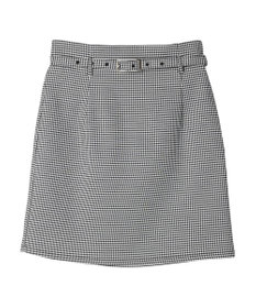 earth music&ecology チェックミニスカート