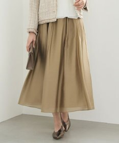 自由区 エアリーローンプレーン スカート ベージュ