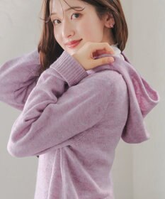 Tiaclasse メランジフーディーニットチュニック