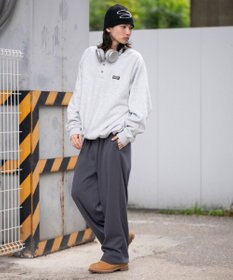 WEGO 【ユニセックス着用ITEM/MLサイズ展開/ウエストゴム】ボンディングスウェットパンツ