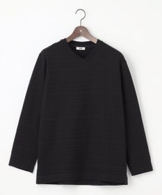 JOSEPH ABBOUD 【キングサイズ・オーガニックコットン使用】リンクスボーダー Tシャツ