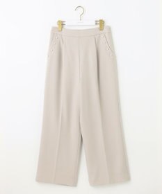 ANY SIS 【美人百花11月号掲載】パール調ポイントツイル パンツ