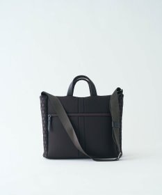 MIYABIYA LAQUOH【撥水加工】篭目柄エンボスボンディング スリム２WAYトート