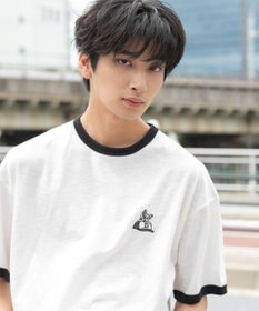 WEGO ワンポイント刺繍リンガーT（SS）