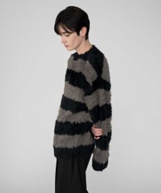 WEGO 【2025秋冬新作/ユニセックス着用ITEM/MLサイズ展開】フェザーニットプルオーバー