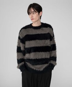 WEGO 【2025秋冬新作/ユニセックス着用ITEM/MLサイズ展開】フェザーニットプルオーバー