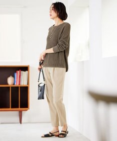 自由区 S ライトフィールジャージータックテーパード パンツ