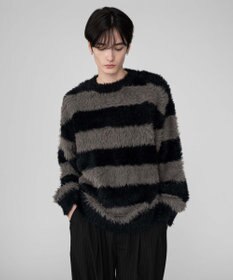 WEGO 【2025秋冬新作/ユニセックス着用ITEM/MLサイズ展開】フェザーニットプルオーバー