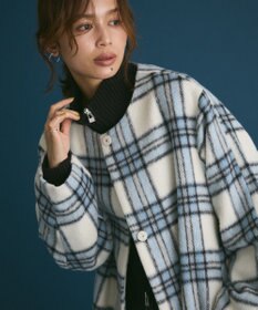 Green Parks シャギーノーカラーコート