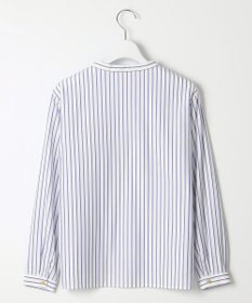 J.PRESS LADIES ストライプジャージー ピンタック カットソー