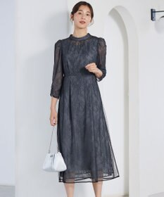 ANY SIS 【洗える】 ドットチュールレース ドレス